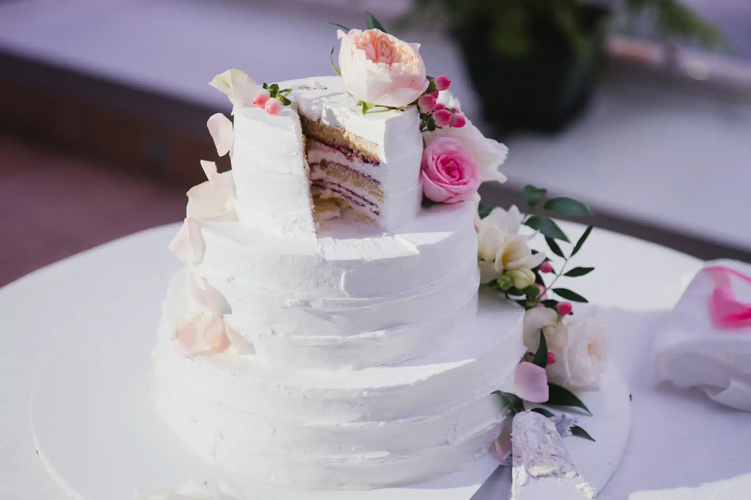 Wedding Cake on the table