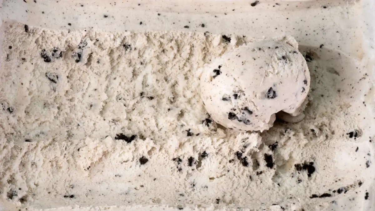 Top view of Ice Cream Cookies & Cream