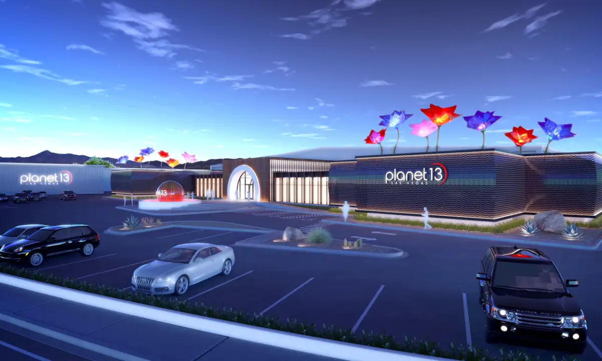 Outside of Planet 13 Las Vegas